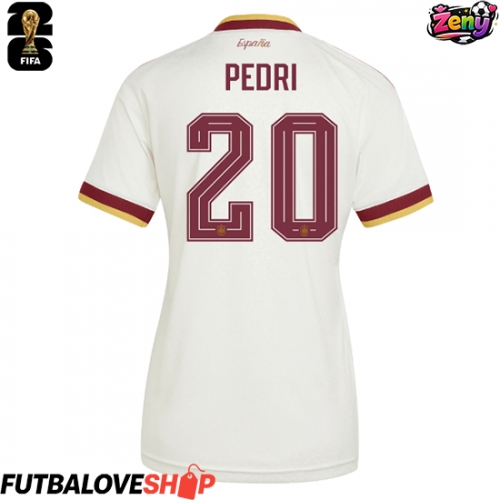 Dres Španielsko Pedri Gonzalez #20 Preč pre Ženy MS 2026 Krátky Rukáv
